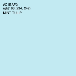 #C1EAF2 - Mint Tulip Color Image